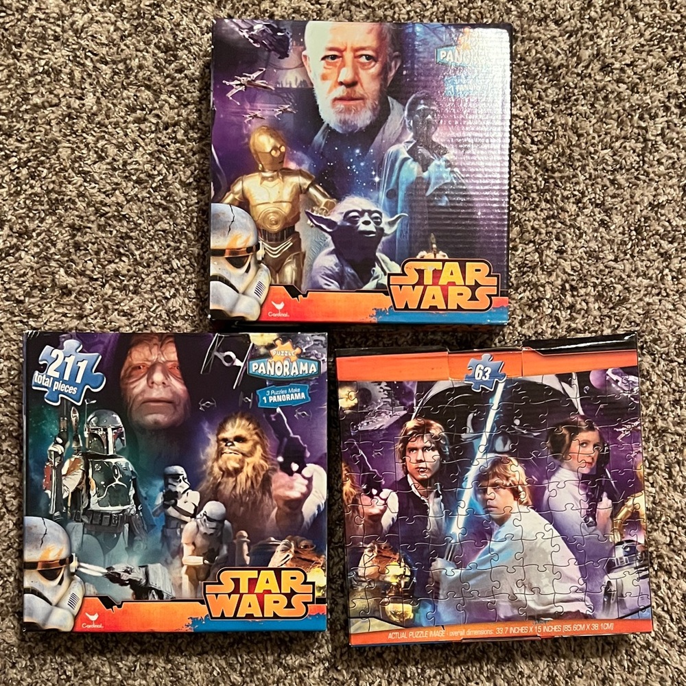 Star Wars Puzzle Set - 3 puzzles
